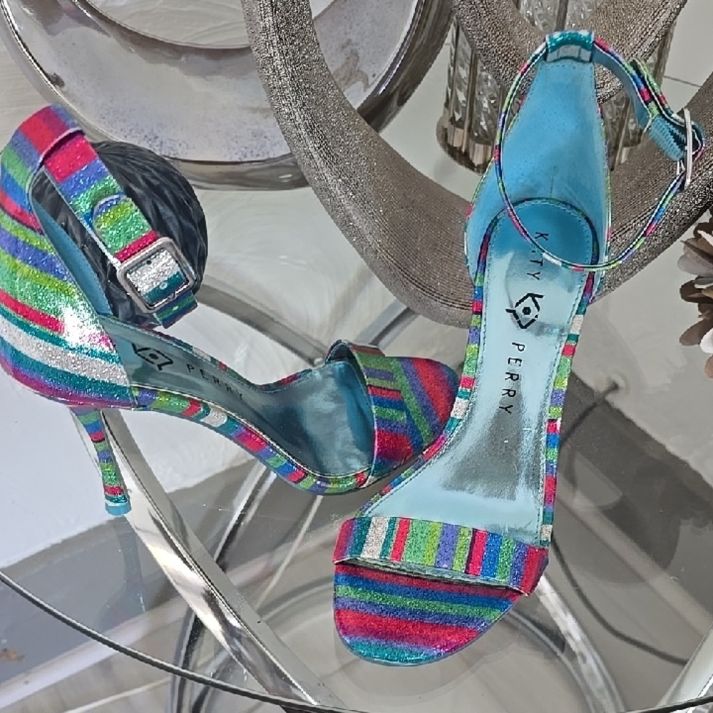 Katy Perry Collections Pink and Green Heels